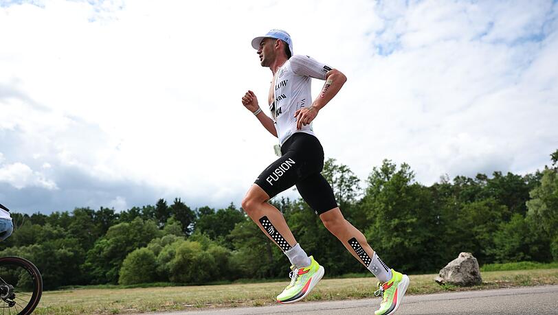 Erneut Schnellster in Roth: Triathlon-Profi Sam Laidlow. Erneut Schnellster in Roth: Triathlon-Profi Sam Laidlow.