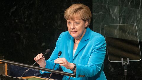 Angela Merkel spricht vor der UN-Vollversammlung. Künftig ein gewohntes Bild?