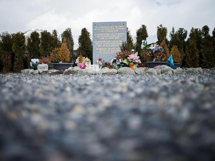 Die Gedenkstätte in Frankreich für die Opfer des Flugzeugabsturzes des Germanwings Fluges 4U 9525.