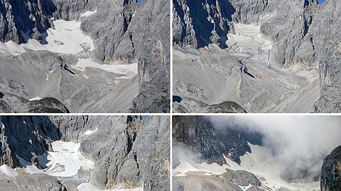 Die vier verbliebenen Gletscher in Bayern steuern auf ein trauriges Schicksal zu - ein breites Bündnis fordert daher von der Staatsregierung mehr Anstrengungen im Klimaschutz. (Archivbild)