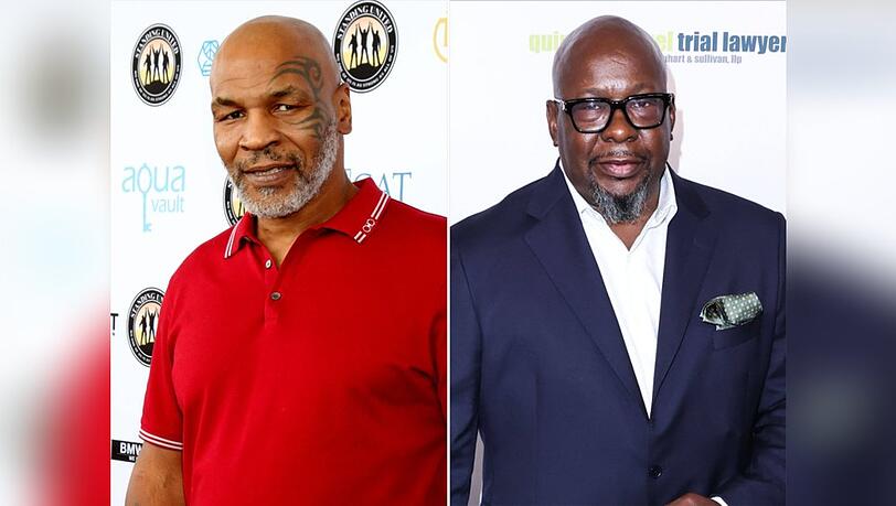 Freunde seit &uuml;ber 30 Jahren: Mike Tyson (l.) und Bobby Brown.