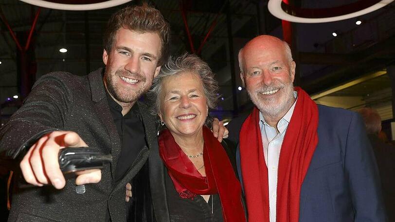 Luke Mockridge (l.) mit seinen Eltern Margie Kinsky und Bill Mockridge