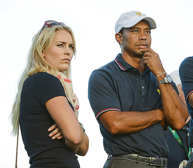 Ski-Star Lindsey Vonn (31) und Golfer Tiger Woods (39)