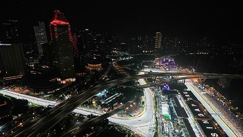 Das Lichtermeer von Singapur.