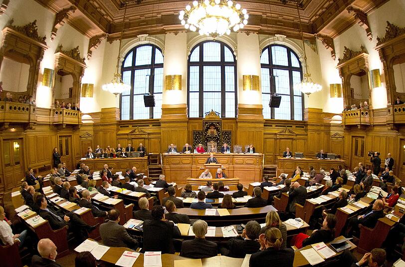 Das Rathaus in Hamburg