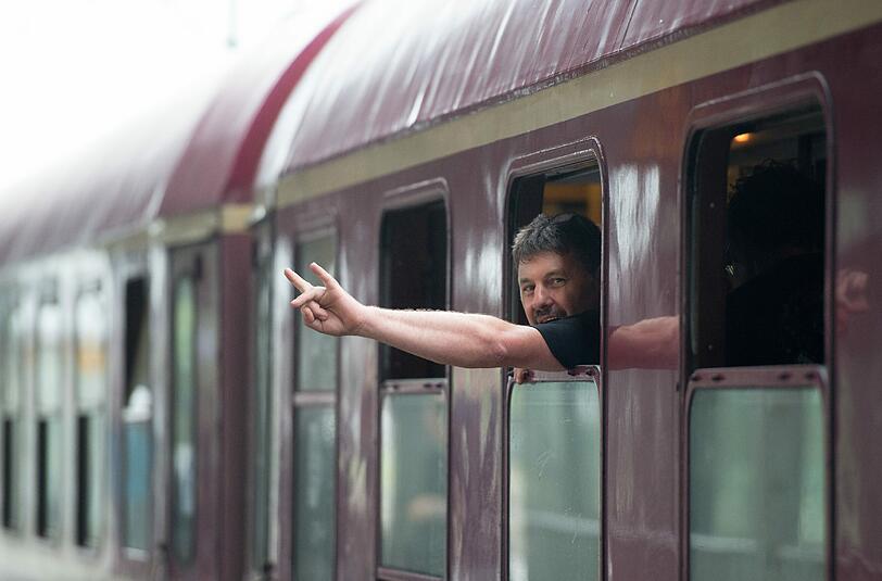Schon am Mittwoch reisten die ersten Besucher mit dem Metal-Train an.