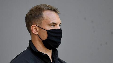 Manuel Neuer mit Mundschutz. Foto: Sven Hoppe/dpa/Archivbild