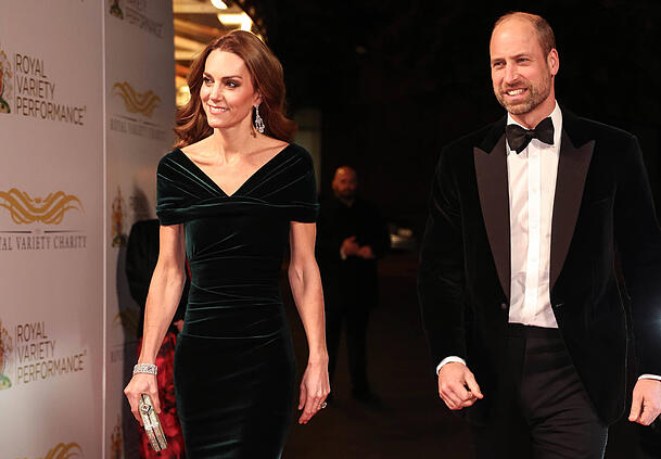 Kate und William: Das britische Thronfolger-Paar zeigt sich gutgelaunt