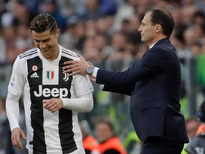 Kann auch mit Weltstars: Massimiliano Allegri.