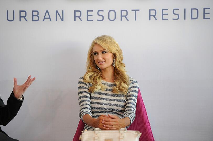 Paris Hilton bei der Party-Sause in ihrem Beach-Club