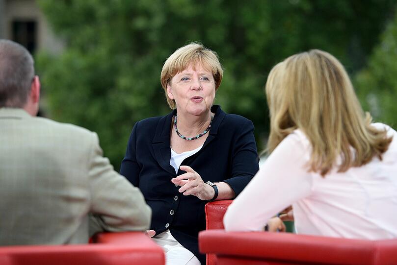 Bundeskanzlerin Angela Merkel im Sommerinterview der ARD.