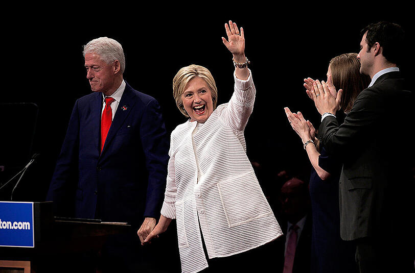 Wird sie die erste Frau im Weißen Haus? Hillary Clinton nach ihrem Sieg am Super Tuesday.