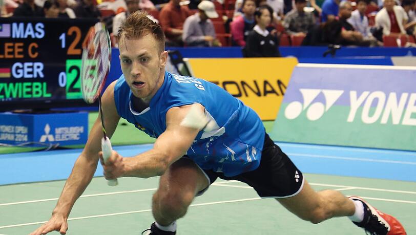 Marc Zwiebler, hier bei den Japan Open im Juni 2014, wird das deutsche Team bei der WM in Kopenhagen anführen. Marc Zwiebler, hier bei den Japan Open im Juni 2014, wird das deutsche Team bei der WM in Kopenhagen anführen.
