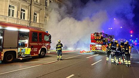 Das schnelle und gezielte Eingreifen der Feuerwehr verhinderte ein weiteres Ausbreiten der Flammen.