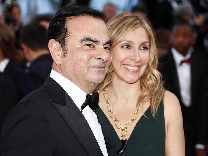 Carlos Ghosn, ehemaliger Vorstandsvorsitzender von Renault-Nissan-Mitsubishi, und seine Frau Carole.