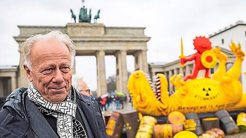 Jürgen Trittin bei einer Anti-Atomkraft-Veranstaltung in Berlin.