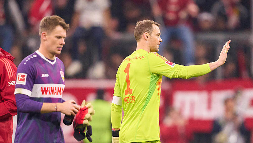 Alexander Nübel (li.) gilt als designierter Nachfolger von Manuel Neuer beim FC Bayern.