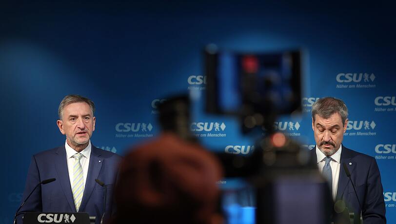 CSU-Chef Markus Söder hält auch nach dem Rückzug Günther Felßners am Interesse seiner Partei fest, das Agrarressort in der Bundesregierung zu besetzen (Archivbild).
