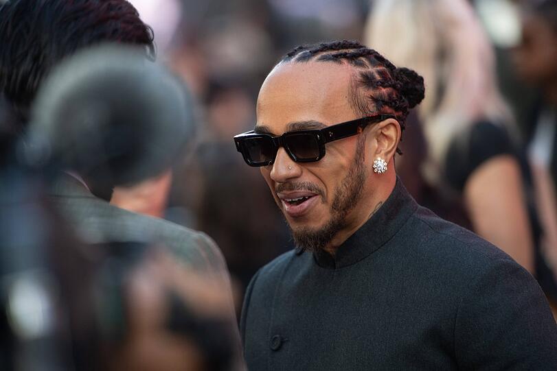 Auch er hat einen Kurzauftritt im Film: Lewis Hamilton bei der Europapremiere von „F1“ in London.