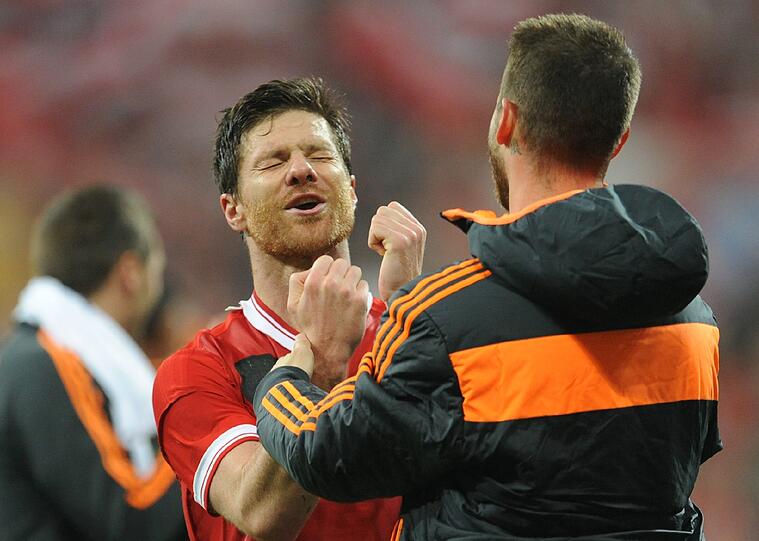 Xabi Alonso konnte sich damals noch darüber freuen.