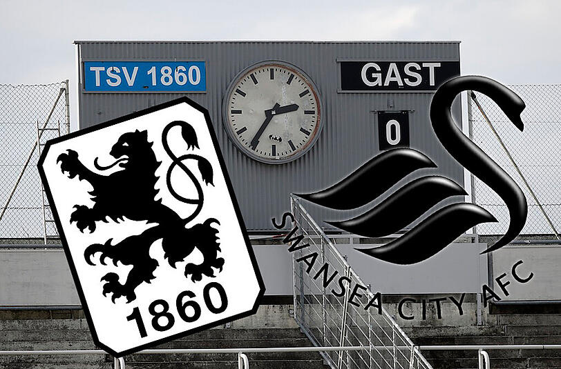 Die berühmte Anzeigetafel im Grünwalder Stadion. Am Samstag wird dort der Spielstand zwischen den Löwen und Swansea City angezeigt.