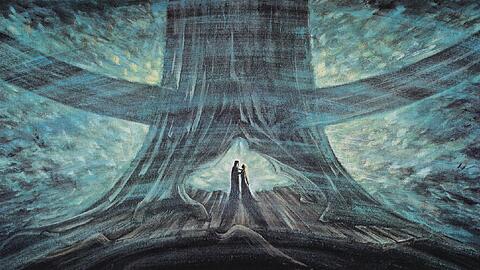 Winterstürme wichen dem Wonnemond: Bühnenbildentwurf von Günther Schneider-Siemssen zur "Die Walküre" von 1967.
