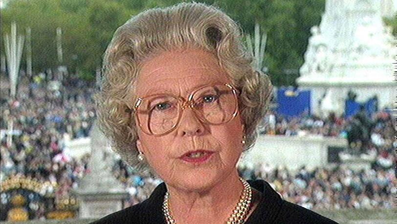 September 1997: Fernsehansprache der Queen zum Tode von Diana.
