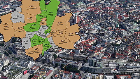 Lebenswert - oder doch zubetoniert? Hier erfahren Sie, wie es in Ihrem Viertel aussieht.