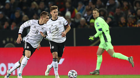 Achse im deutschen Mittelfeld: Toni Kroos(links) und Joshua Kimmich.