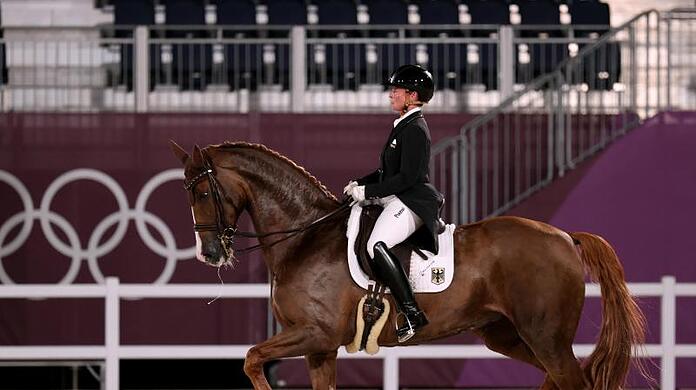 Zeigte mit ihrer Stute Belle Rose eine Bestleistung: Isabell Werth. Zeigte mit ihrer Stute Belle Rose eine Bestleistung: Isabell Werth.