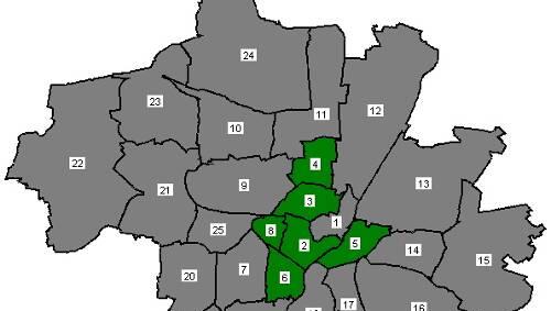 München hat bei der Europawahl Schwarz-Grün gewählt. In keinem einzigen Stadtteil gewann die SPD. In 19 Stadtteilen siegte die CSU und in sechs die Grünen: 2: Ludwigsvorstadt-Isarvorstadt (40,6). 3: Maxvorstadt (27,8). 4: Schwabing-West (26,3). 5: Au-Haidhausen (33,2). 6: Sendling (29,6). 8: Schwanthalerhöhe (34). Die SPD kassierte mit 16,9 Prozent das schlechteste Ergebnis nach 1945. München hat bei der Europawahl Schwarz-Grün gewählt. In keinem einzigen Stadtteil gewann die SPD. In 19 Stadtteilen siegte die CSU und in sechs die Grünen: 2: Ludwigsvorstadt-Isarvorstadt (40,6). 3: Maxvorstadt (27,8). 4: Schwabing-West (26,3). 5: Au-Haidhausen (33,2). 6: Sendling (29,6). 8: Schwanthalerhöhe (34). Die SPD kassierte mit 16,9 Prozent das schlechteste Ergebnis nach 1945.