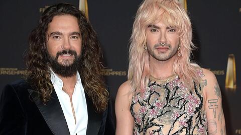 Mehr als nur die Band Tokio Hotel: Tom (li.) und Bill Kaulitz bei der Verleihung des Deutschen Fernsehpreises 2024.