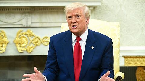 Die Zölle bleiben, sagt US-Präsident Trump.