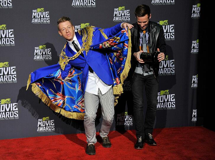Weiter Fotos von dem MTV Movie Awards: Macklemore (links) und Ryan Lewis
