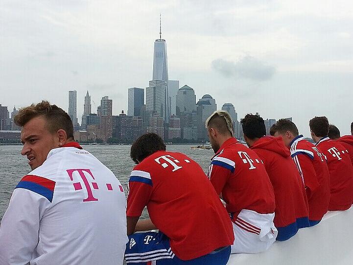 Weitere Bilder der Sightseeing-Tour des FC Bayern München.