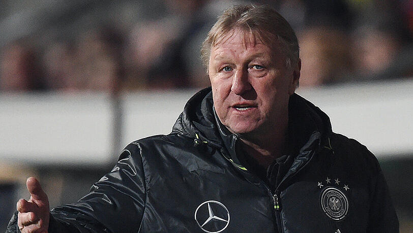 U-21-Nationaltrainer Horst Hrubesch. U-21-Nationaltrainer Horst Hrubesch.