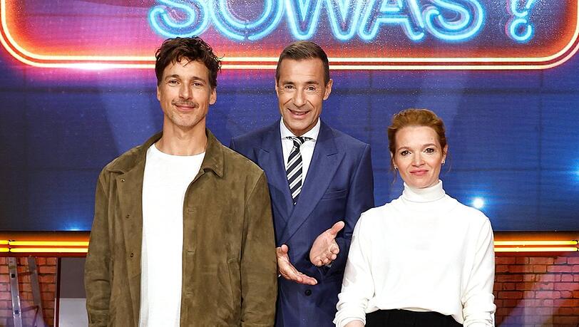 "Wer weiß denn sowas XXL": Diesmal begrüßt Moderator Kai Pflaume unter anderem Florian David Fitz (l.) und Karoline Herfurth. "Wer weiß denn sowas XXL": Diesmal begrüßt Moderator Kai Pflaume unter anderem Florian David Fitz (l.) und Karoline Herfurth.