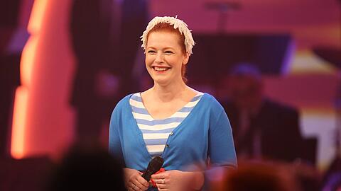 Moderatorin Enie van de Meiklokjes.