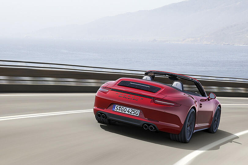 Neue Spitzenmodelle: Die Porsche 911 Carrera GTS sind als Coupé und Cabrio jeweils mit Heck- oder Allradantrieb zu haben.