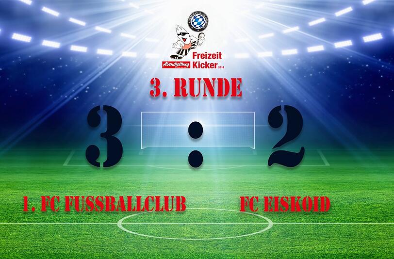 Der Fussballclub gewann die Partie in der 3. Runde gegen den FC Eiskoid.