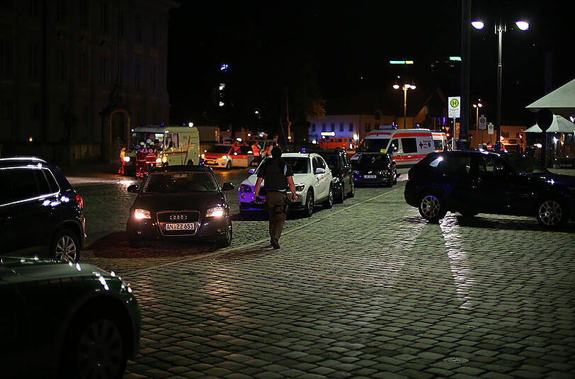 In Ansbach hat sich ein Bombenanschlag ereignet. Die ersten Bilder vom Tatort.