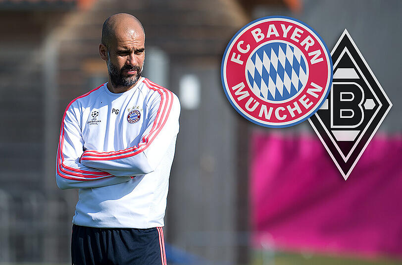 Pep Guardiola sprach am Freitag über das Heimspiel gegen Mönchengladbach.