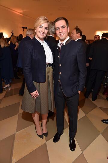 Philipp Lahm mit Ehefrau Claudia