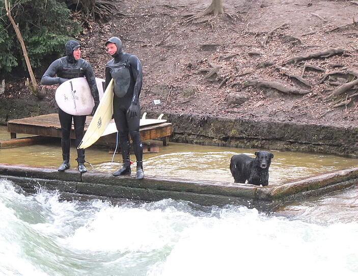 Impressionen vom Eisbach.