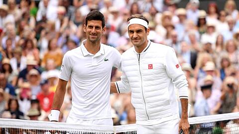 Tennis-Topstars: Novak Djokovic (l) und Roger Federer.