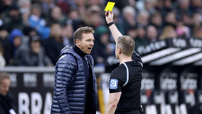 "Es war sicher nicht alles richtig, was ich gesagt habe", sagt Bayern-Coach Nagelsmann über seinen Disput mit Referee Welz. "Es war sicher nicht alles richtig, was ich gesagt habe", sagt Bayern-Coach Nagelsmann über seinen Disput mit Referee Welz.