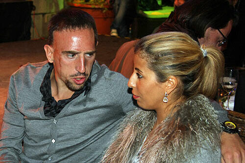 FC Bayern: Verheiratet seit 2004: Frank Ribery und Wahiba