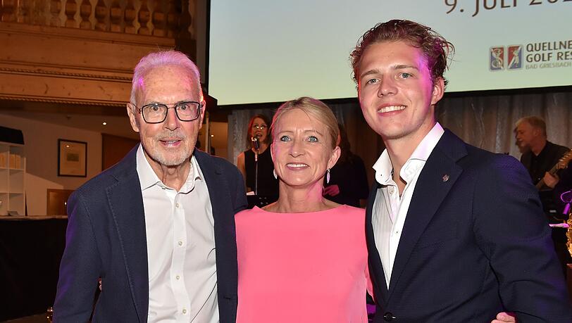 Franz Beckenbauer mit Frau Heidi mit Sohn Joel Beckenbauer. Franz Beckenbauer mit Frau Heidi mit Sohn Joel Beckenbauer.