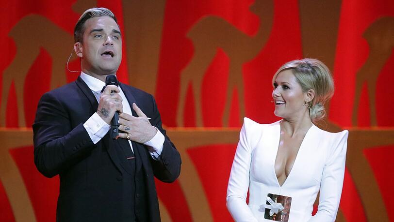 Robbie Williams und Helene Fischer bei der Bambi-Verleihung vor zwei Jahren in Berlin.