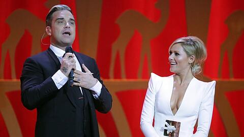 Robbie Williams und Helene Fischer bei der Bambi-Verleihung vor zwei Jahren in Berlin.